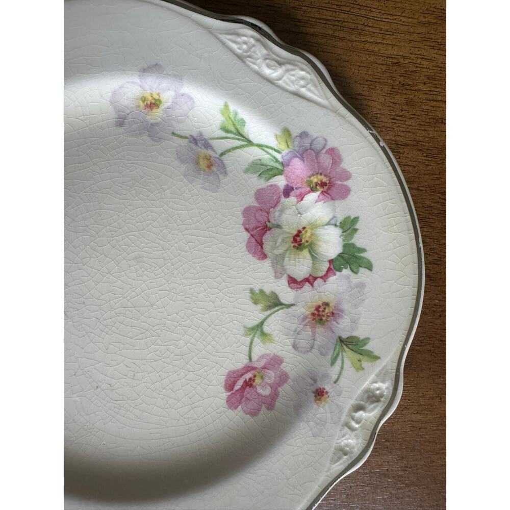 Vintage Homer Laughlin Virginia Rose Bread Butter Plate 6.25" Floral USA - Picture 2 of 7